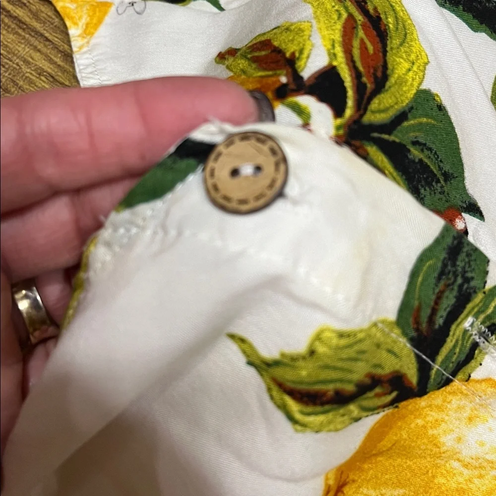 PatPat Lemon Print Dress - White and Yellow - Picture 3 of 5